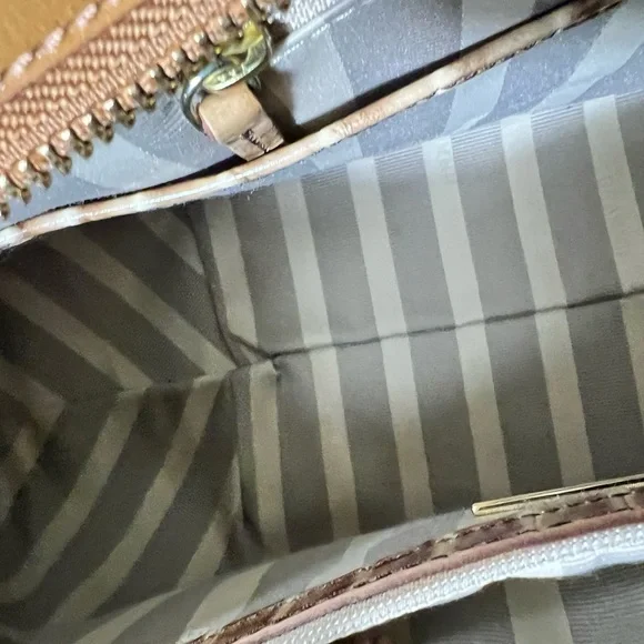 Brahmin Arden Pink and Brown Leather Satchel 15.5 x 9.5 x 5.0. LIKE NEW WOT - Picture 4 of 9